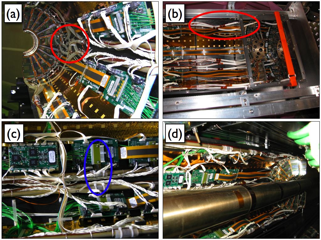 Forward pixel detector during the repair work