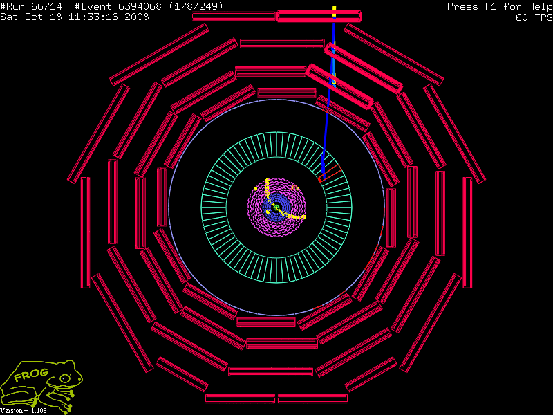 FROG Picture of a nice track for run 66714