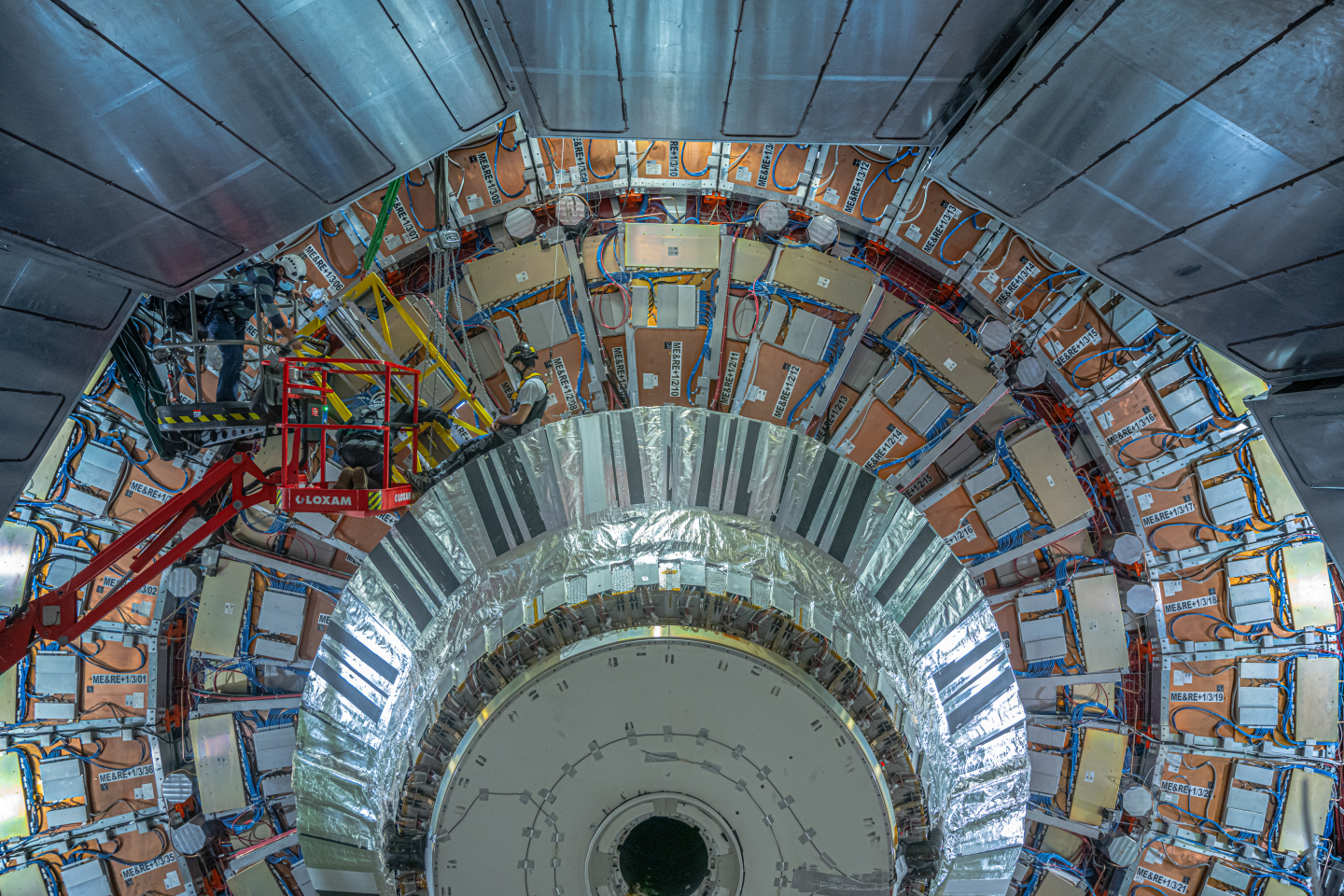 GEMs team at work during the installation Credit: CERN