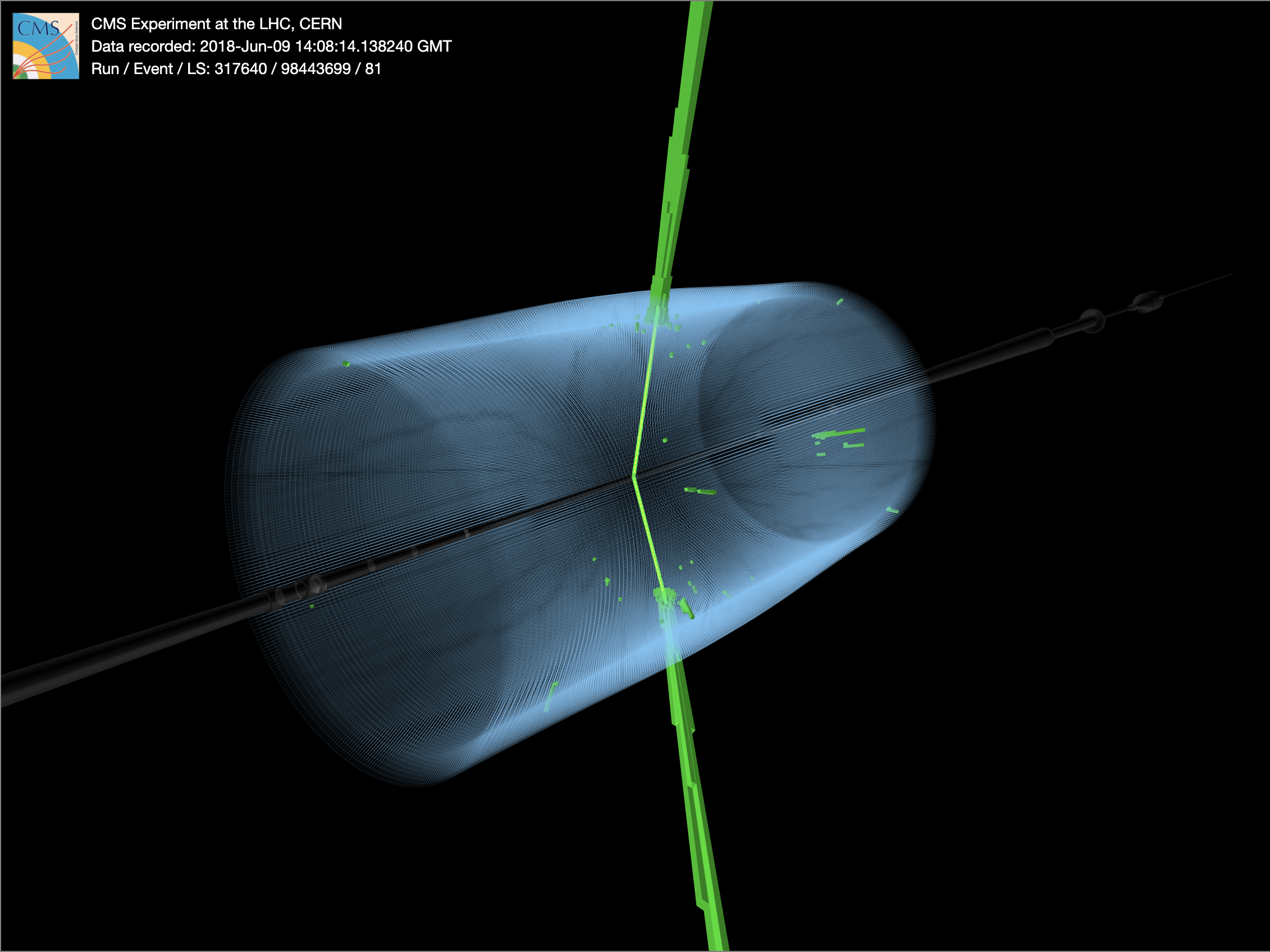 highest dielectron mass event in CMS Run 2