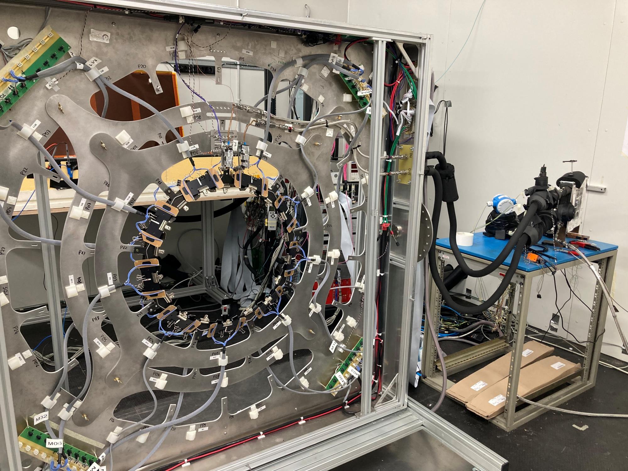 Thermal test setup to validate the CO2 cooling of the Ring