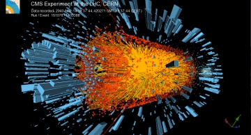 Upsilon candidate event in CMS heavy ion collision